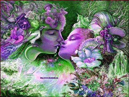 superbe image couple d'amoureux et regardez bien qui se trouve en arrière-plan !